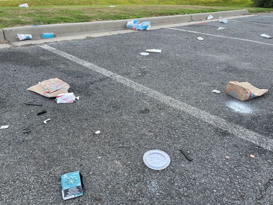 Parking Lot Litter